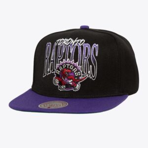 Baseball Cap Mitchell & Ness Black Toronto Raptors Hardwood Classics Rise Up Snapback Hat Cream 1589735