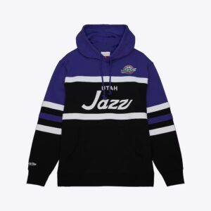 Mitchell & Ness Black Utah Jazz Head Coach Pullover Hoodie Black 1550811