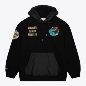 Mitchell & Ness Black Vancouver Grizzlies Team OG 2.0 Vintage Logo Fleece Pullover Hoodie Black 1431548