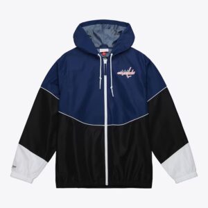 Mitchell & Ness Black Washington Capitals Home Team Lightweight Full-Zip Windbreaker Jacket Blue 1378482