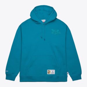 Mitchell & Ness Blue Charlotte Hornets Tonal Logo Heavyweight Fleece Pullover Hoodie Blue 1551147