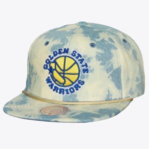 Mitchell & Ness Blue Golden State Warriors Acid Wash Snapback Hat Blue 1590133