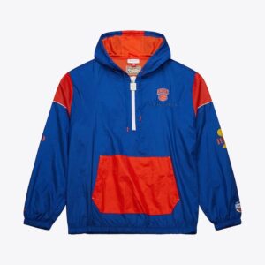 Mitchell & Ness Blue New York Knicks Team OG 3.0 Anorak Quarter-Zip Jacket Blue 1588761