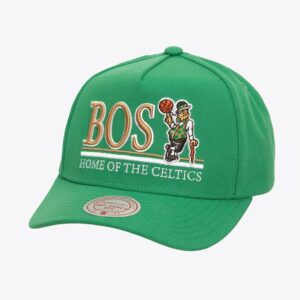 Baseball Cap Mitchell & Ness Green Boston Celtics Home Of Pro Pinch Fit Snapback Hat Green 1589936