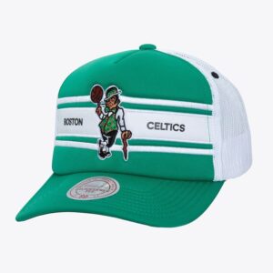 Mitchell & Ness Green Boston Celtics Sideline Trucker Snapback Hat Green 1589949