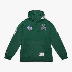 Mitchell & Ness Green Milwaukee Bucks City Collection Fleece Pullover Hoodie Green 1551317