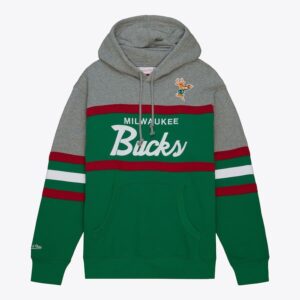 Mitchell & Ness Green Milwaukee Bucks Head Coach Pullover Hoodie Green 1499927