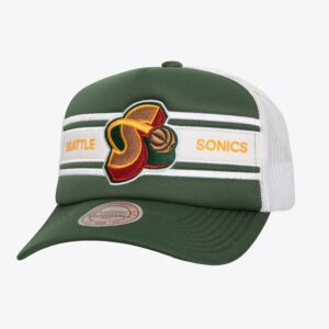 Mitchell & Ness Green Seattle SuperSonics Hardwood Classics Sideline Trucker Snapback Hat Green 1589764