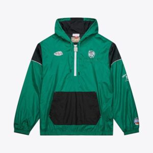 Mitchell & Ness Kelly Green Boston Celtics Team OG 3.0 Anorak Quarter-Zip Jacket Green 1588774