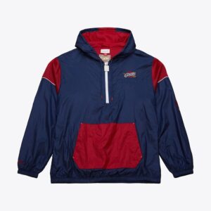 Mitchell & Ness Navy Cleveland Cavaliers Team OG 3.0 Anorak Quarter-Zip Jacket Blue 1588788