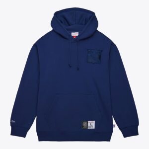 Mitchell & Ness Navy New York Rangers Tonal Logo Heavyweight Fleece Pullover Hoodie Blue 1378357