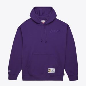 Mitchell & Ness Purple Los Angeles Lakers Tonal Logo Heavyweight Fleece Pullover Hoodie Violet 1379649