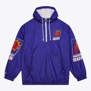 Mitchell & Ness Purple Phoenix Suns Team 2.0 Anorak Quarter-Zip Windbreaker Jacket Violet 1589049