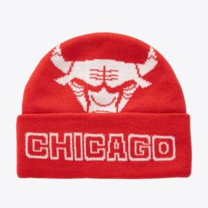 Mitchell & Ness Red Chicago Bulls Hardwood Classics K.O. Cuffed Knit Hat Red 1590141