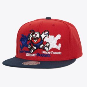 Mitchell & Ness Red Denver Nuggets Hardwood Classics Triple Up Snapback Hat Red 1589852