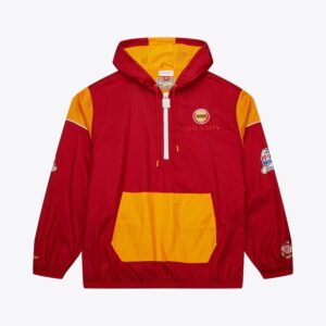 Mitchell & Ness Red Houston Rockets Team OG 3.0 Anorak Quarter-Zip Jacket Red 1588840