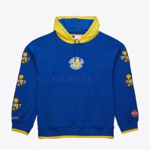 Mitchell & Ness Royal Golden State Warriors Team OG 3.0 Vintage Fleece Pullover Hoodie Blue 1500259