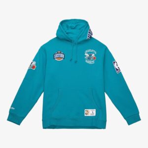 Mitchell & Ness Teal Charlotte Hornets City Collection Fleece Pullover Hoodie Turquoise 1427363