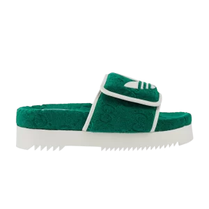 Adidas x Gucci Wmns GG Platform Sandal 'Green Cotton Sponge 'Sneakers Green 702398 UU010 3171