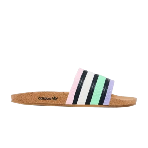 adidas Adilette Slide 'Cork - Pulse Mint Legend Ink' Pulse Mint/Legend Ink/Light Purple GV7075