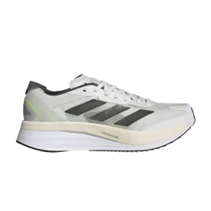 adidas Adizero Boston 11 'Crystal White Night Metallic' Sneakers Crystal White/Night Metallic/Linen Green GY8407