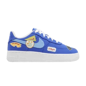 Nike Air Force 1 '07 GS 'Patched Up - Los Angeles' Light Blue/University Blue/White DX2308 400