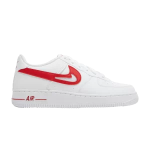 Nike Air Force 1 GS 'Cut-Out Swoosh – White University Red 'White/University Red DR7970 100