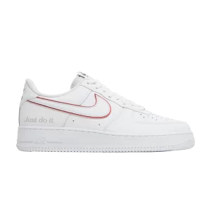 Nike Air Force 1 'Just Do It' White/Noble Green/Metallic Silver/University Red DQ0791 100