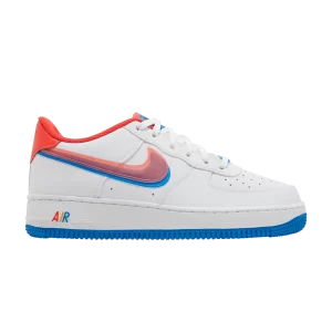 Nike Air Force 1 LV8 GS 'Offset Swoosh' White/Photo Blue/University Gold/Bright Crimson DX1787 100