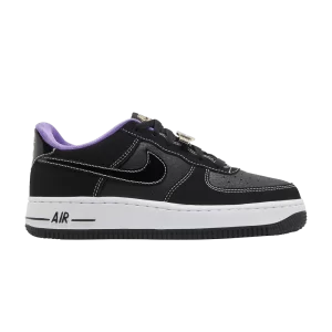 Nike Air Force 1 LV8 GS 'World Champ - Lakers' Black/Iron grey/White/Black DQ0300 001