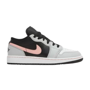 Air Jordan 1 Low GS 'Grey Fog Bleached Coral' Black/Mist Grey/White/Bleached Coral 553560 062