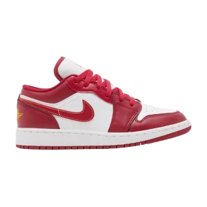 Air Jordan 1 Low GS 'Cardinal Red' Noble Red/White/Noble Red/University Gold 553560 607