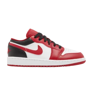 Air Jordan 1 Low GS 'Reverse Black Toe' White/Red/Black 553560 163