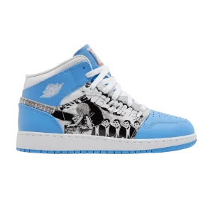 Air Jordan 1 Mid GS 'Game Winner' White/Starfish/University Blue DR6492 100