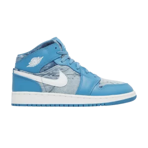 Air Jordan 1 Mid GS 'Washed Denim 'Sneakers Dutch Blue/White DM8951 400