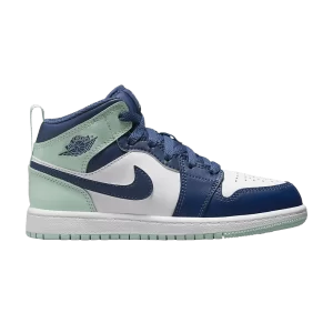 Air Jordan 1 Mid PS 'Blue Mint' Mystic Fleet/White/Mint Foam 640734 413