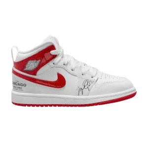 Air Jordan 1 Mid PS 'Rookie Season' White/University Red DR6495 116