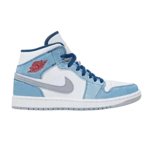 Air Jordan 1 Mid SE 'French Blue' French Blue/White/Light Steel Grey/Fire Red DN3706 401