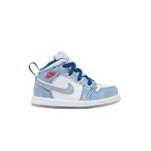 Air Jordan 1 Mid SE TD 'French Blue' French Blue/White/Light Steel Grey/Fire Red DR6236 401