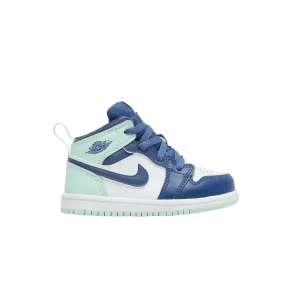 Air Jordan 1 Mid TD 'Blue Mint' Mystic Fleet/White/Mint Foam 640735 413