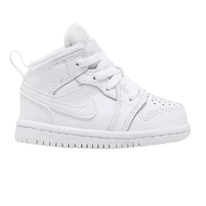 Air Jordan 1 Mid TD 'Triple White' 2022 White/White/White 640735 130