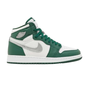 Air Jordan 1 Retro High OG GS 'Gorge Green' Gorge Green/Metallic Silver/White 575441 303