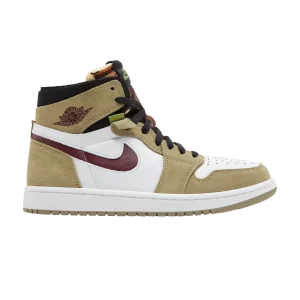 Air Jordan 1 Zoom Comfort 'Neutral Olive Cherrywood' Neutral Olive/Cherry Wood Red/Black/Height Green CT0978 203