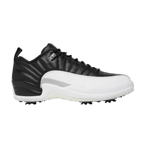 Air Jordan 12 Low Golf 'Playoffs' Black/Red/Metallic Silver/White DH4120 010