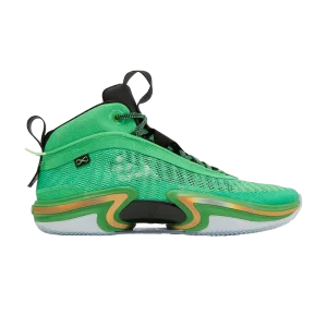 Air Jordan 36 'Celtics' Sneakers Sparkle Green/Black/Lime Burst/Metallic Gold CZ2650 300