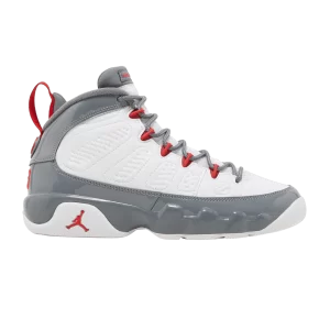 Air Jordan 9 Retro GS 'Fire Red' White/Cool Grey/Fire Red 302359 162