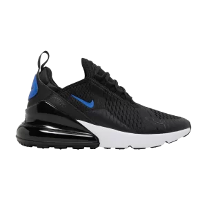 Nike Air Max 270 GS 'Black Game Royal' Black/White/Dark Smoke Grey/Game Royal DR7891 001