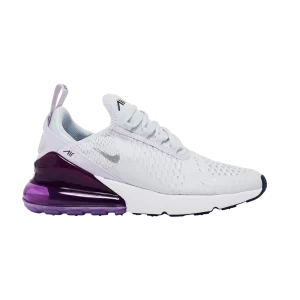 Nike Air Max 270 GS 'Pure Platinum Violet Frost' Pure Platinum/Rime Violet/Midnight Fleet/Metallic Silver 943345 023