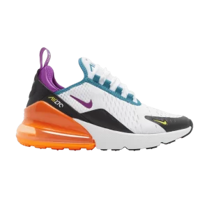 Nike Air Max 270 GS 'White Orange Purple' White/Black/Total Orange/Bright Purple FD0299 100