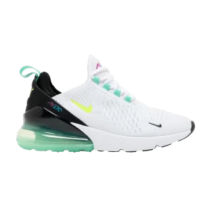 Nike Air Max 270 GS 'White Volt' White/Black/Laser Blue/Volt DX3347 100